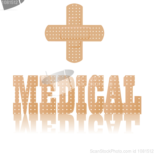 Image of medical text and symbol