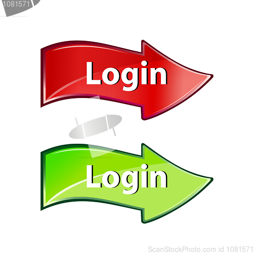 Image of login arrow