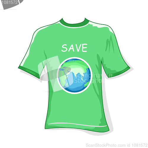 Image of save earth t-shirt