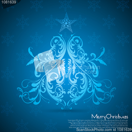 Image of floral christmas card