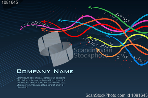 Image of colorful business card