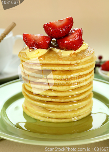 Image of Strawberry Pancake Stack