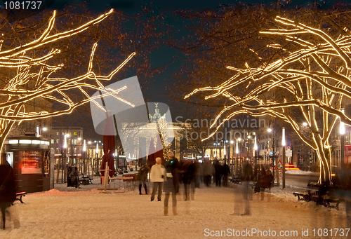 Image of berlin brandenburger tor christmas