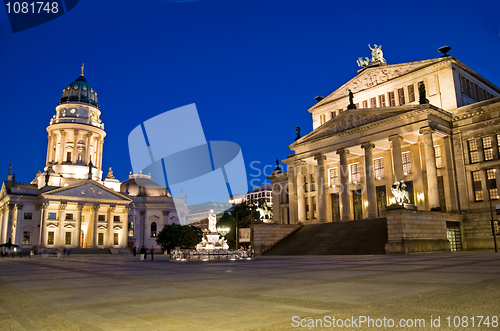 Image of berlin gendarmenmarkt sunset