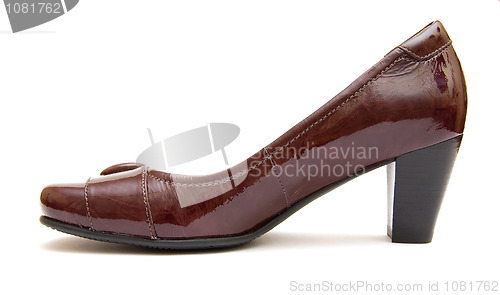 Image of Brown woman's shoe