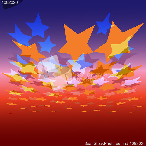 Image of abstract stars background