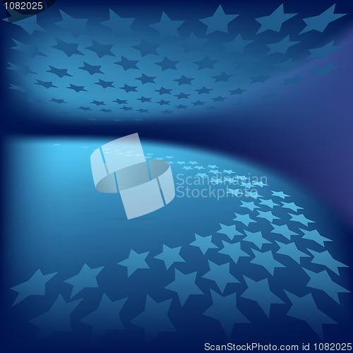 Image of abstract stars background