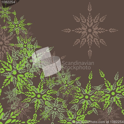 Image of Green leaves.  Vector illustration