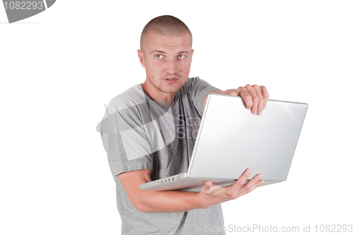 Image of Man isolated on white