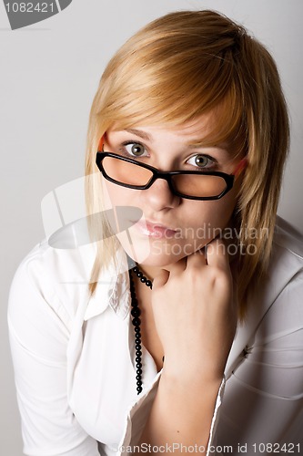 Image of attractive young businesswoman 