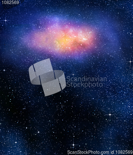 Image of starry background of deep outer space