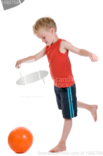 Image of Boy With Football