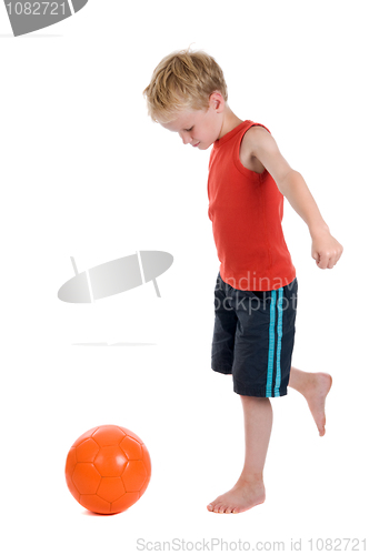 Image of Boy With Football