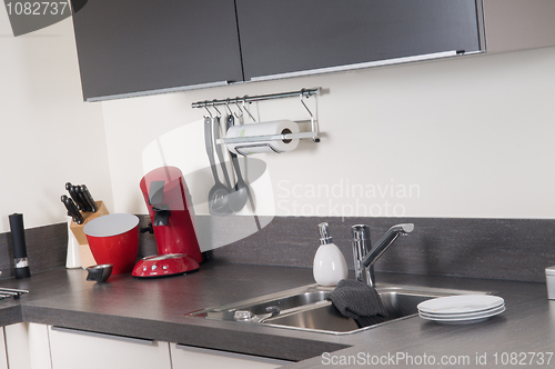 Image of Interior of a modern kitchen