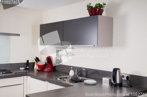 Image of Interior of a modern kitchen