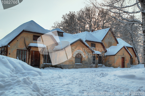 Image of 7 gnome House In Winter