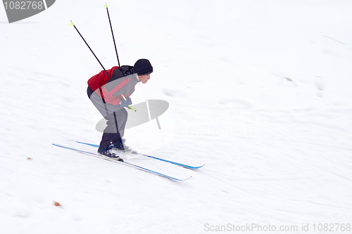 Image of Boy Skiing