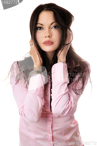 Image of Portrait of pretty young woman