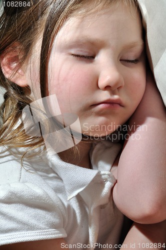 Image of little girl sleeping