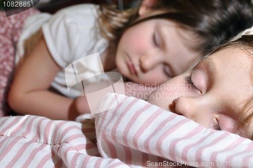 Image of sleeping children