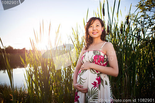 Image of Pregnant asian woman