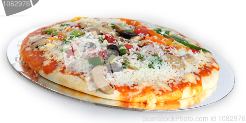 Image of Raw vegetable pizza