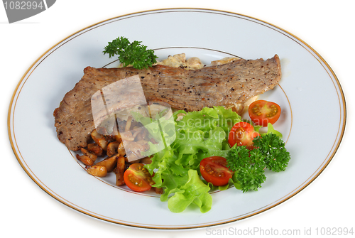 Image of Veal escalope dinner