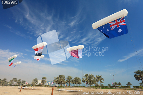 Image of Asian Cup flags in Doha
