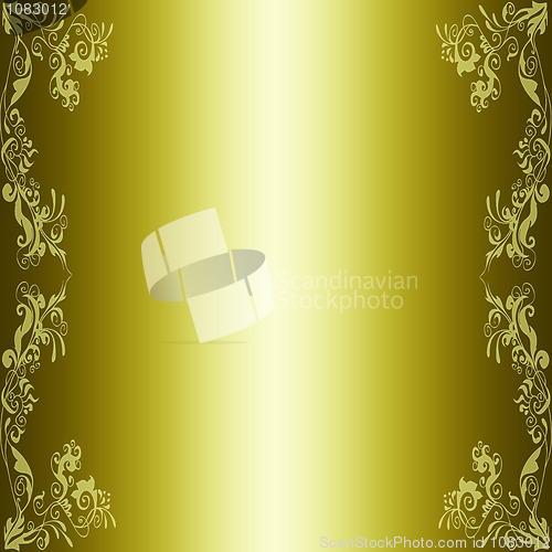 Image of Abstract floral frame background 