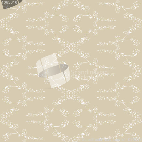 Image of Seamless wallpaper of floral pattern 