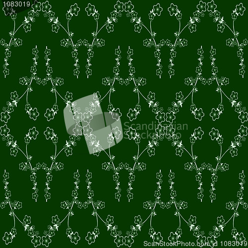 Image of Seamless wallpaper of floral pattern 