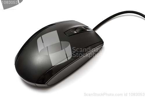 Image of Black computer mouse 
