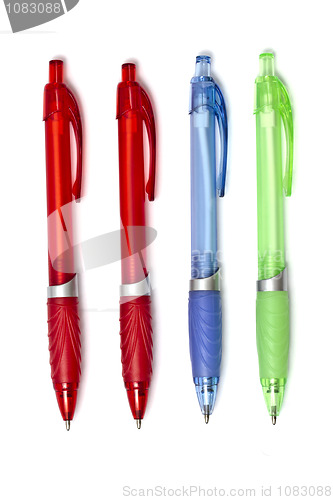 Image of colorful ball point pens