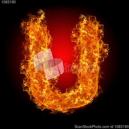 Image of Fire letter U