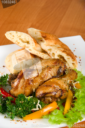 Image of roasted chicken drumstick
