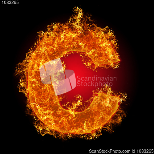 Image of Fire small letter "c"