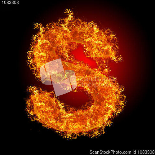 Image of Fire letter S