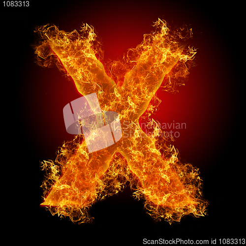 Image of Fire letter X