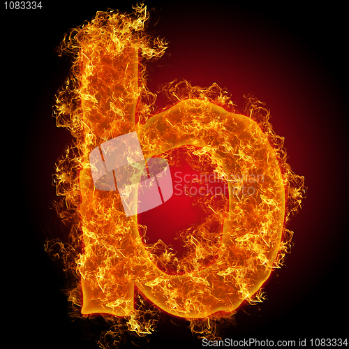 Image of Fire small letter "b"