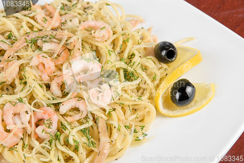 Image of Pasta with shrimps