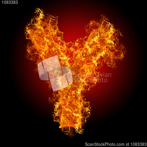 Image of Fire letter Y