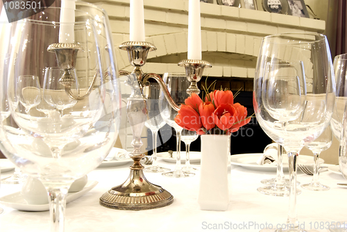 Image of Dining table close-up