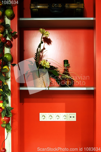 Image of a piece of furniture with decoration