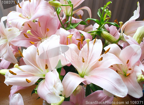 Image of pink lily bouquet