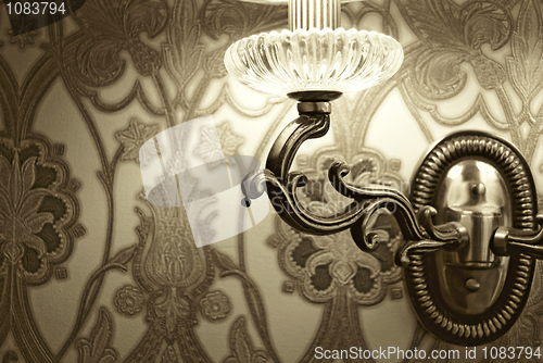 Image of Photo of wall lamp holder