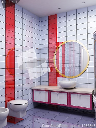 Image of 3d bathroom rendering