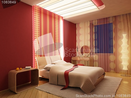 Image of 3d bedroom rendering