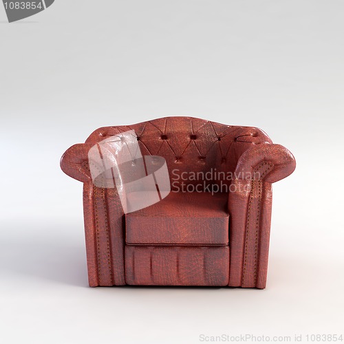 Image of classic armchair 3D rendering