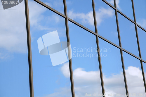 Image of Blue Sky and Clouds Reflection