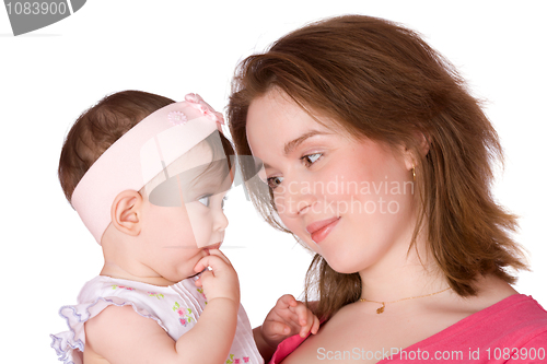 Image of Mother holding baby